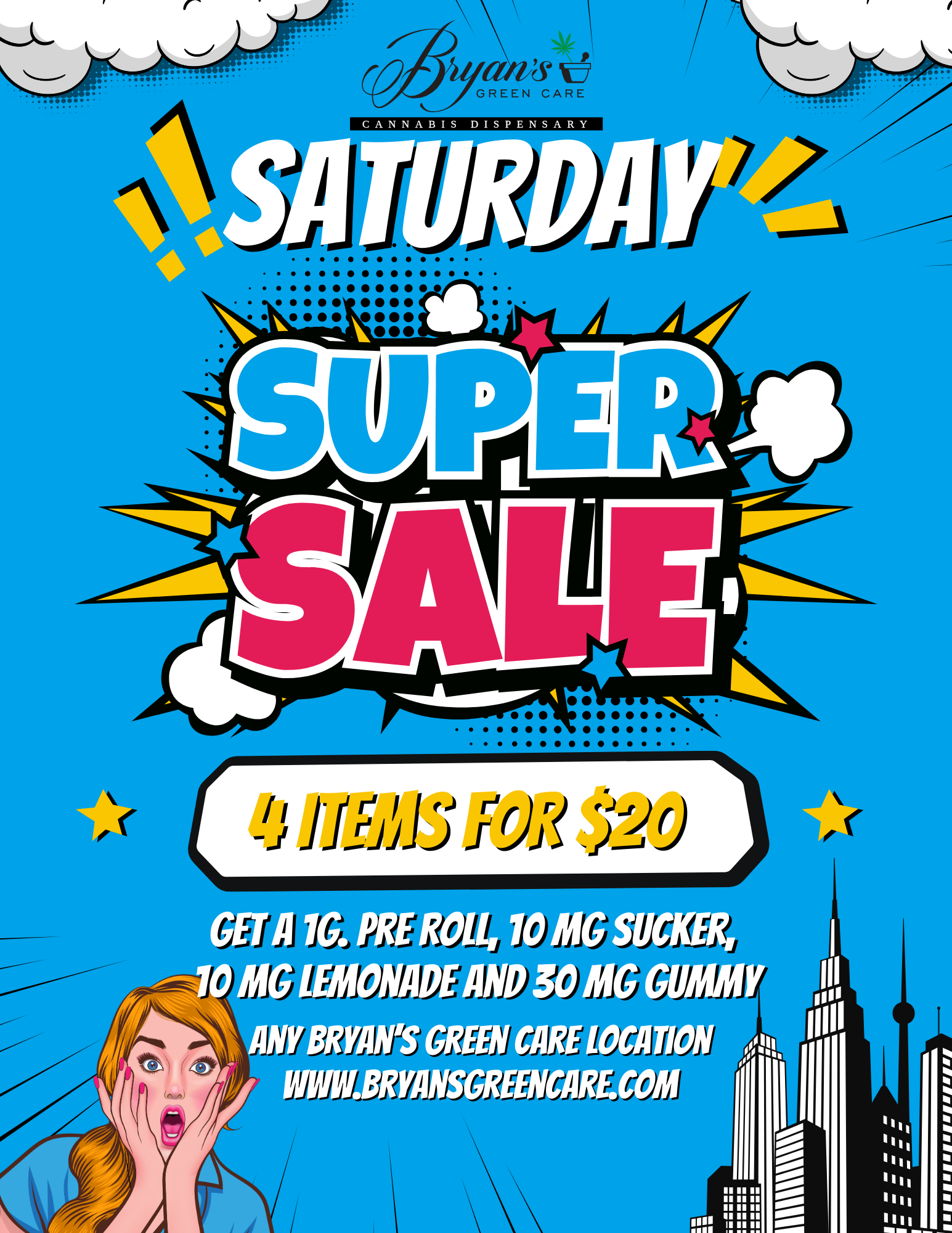 Saturday Super Sale 4 Items for $20